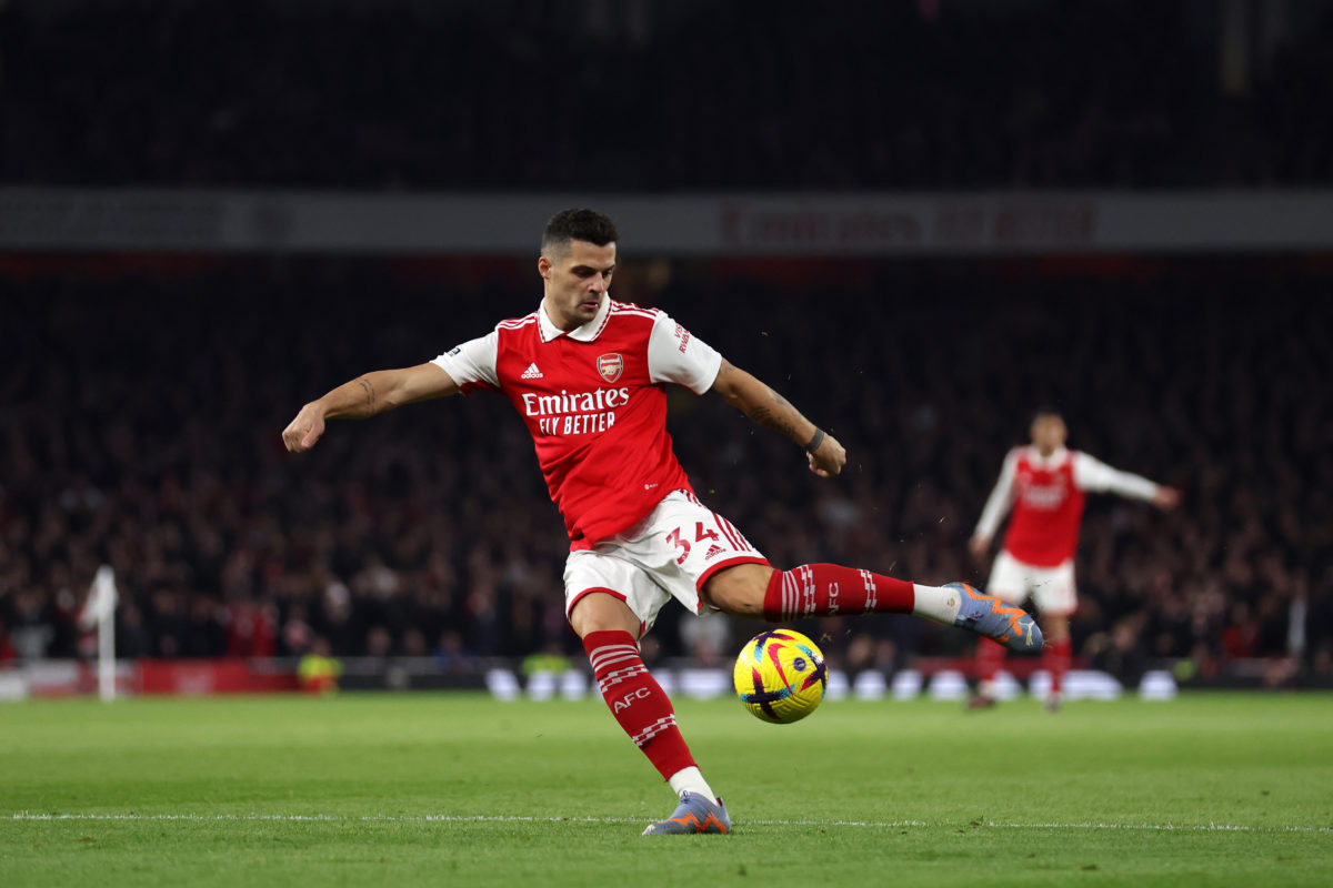 Granit Xhaka responds when asked if he wants to manage Arsenal one day