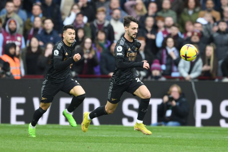 What Fabio Vieira did immediately after pass to Martinelli for Arsenal goal