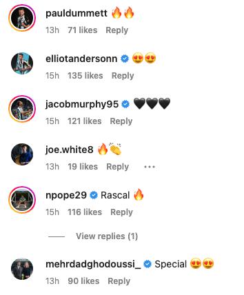 Mehrdad Ghodoussi congratulates Newcastle star Sean Longstaff