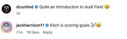 Leeds United winger Jack Harrison reacts to Mateusz Klich goal