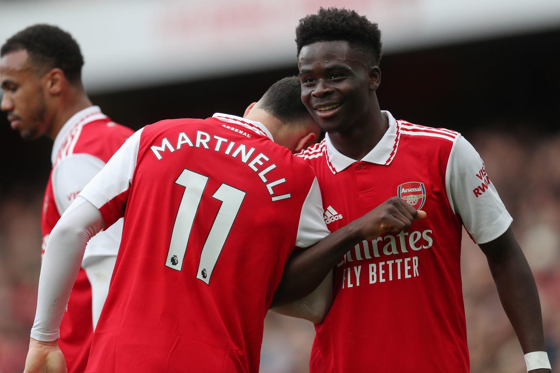 Jurgen Klopp Bukayo Saka Gabriel Martinelli Arsenal Liverpool