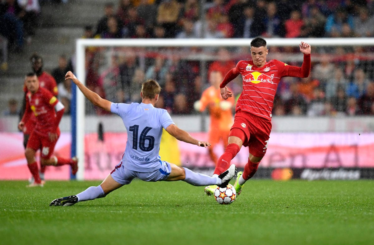 Tottenham scout Benjamin Sesko as striker scores hat-trick
