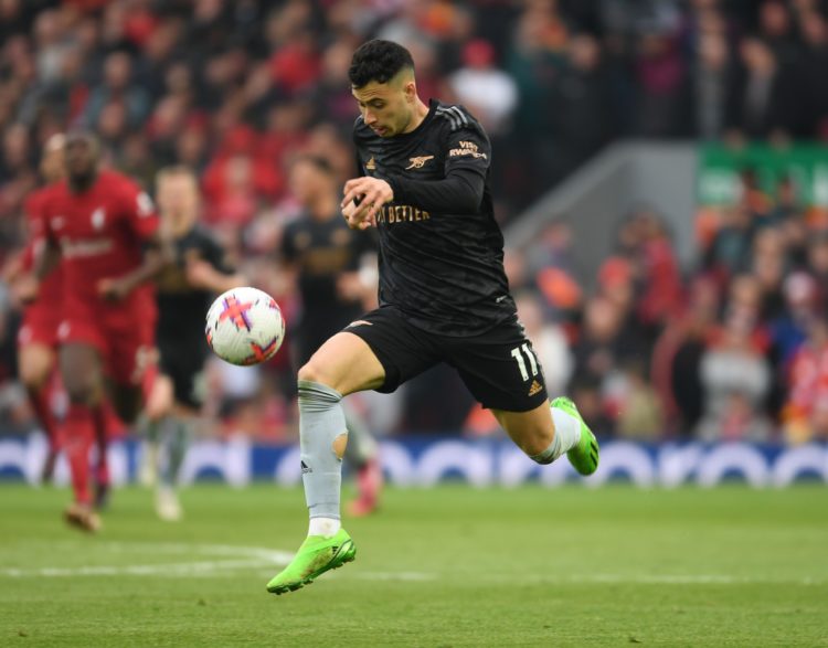 Bruno Guimaraes sends one-word message to Gabriel Martinelli after Arsenal performance