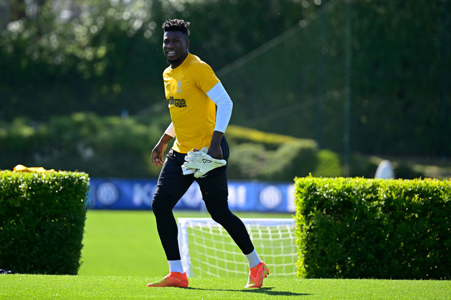 FC Internazionale Training Session and Press Conference