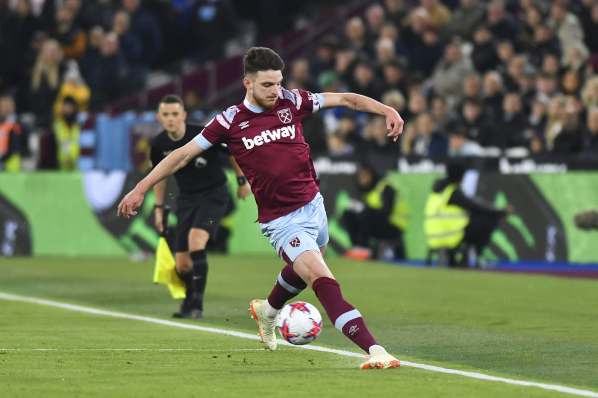 ‘It tells me’: Tim Sherwood thinks he’s spotted a sign Declan Rice is signing for Arsenal