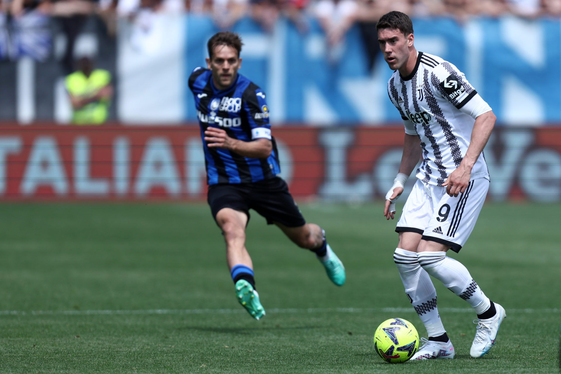 Dusan Vlahovic of Juventus Fc in action during the Serie A...