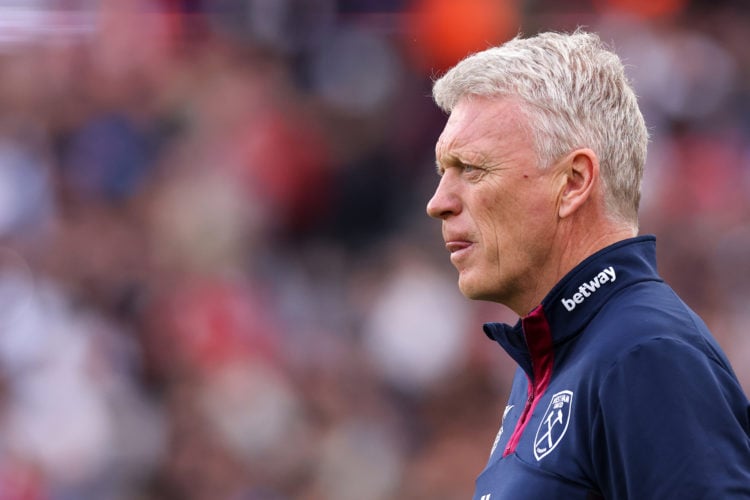LONDON, ENGLAND - MAY 7: West Ham manager David Moyes during the Premier League match between West Ham United and Manchester United at London Stadi...