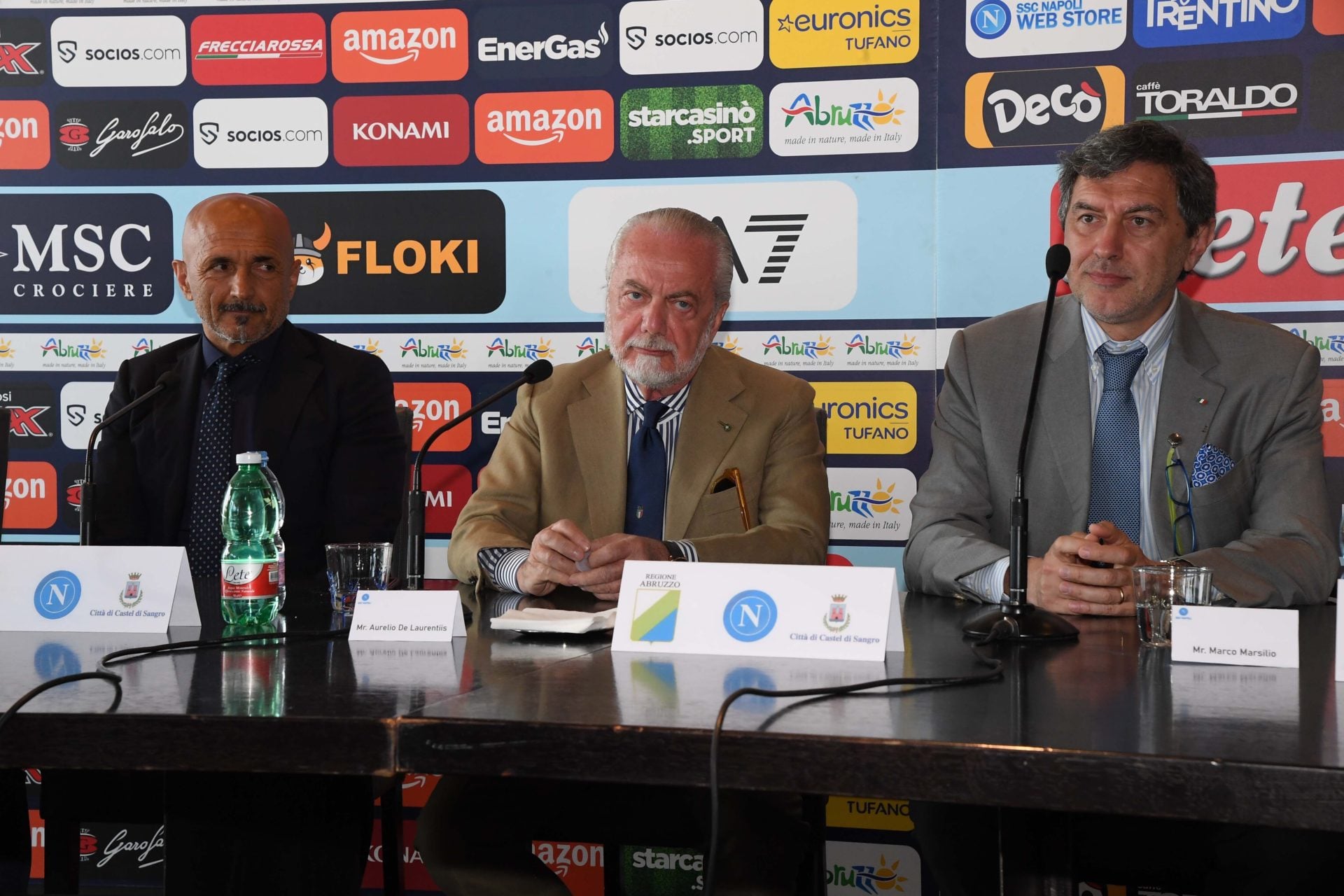 Aurelio de Laurentiis and Luciano Spalletti