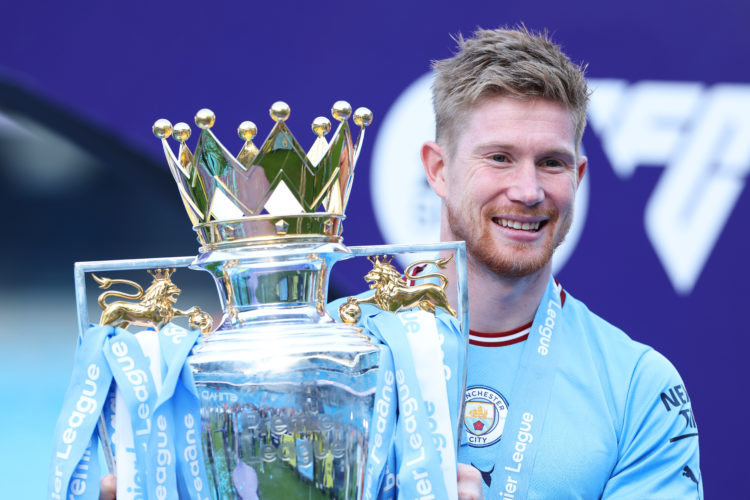 Kevin De Bruyne finds one word to describe Arsenal after Man City win the Premier League