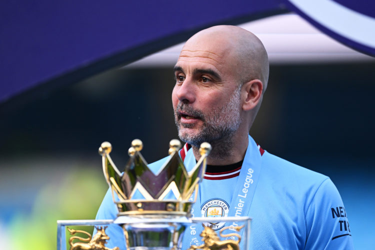 Pep Guardiola makes hilarious joke about Tottenham as Manchester City close in on the treble