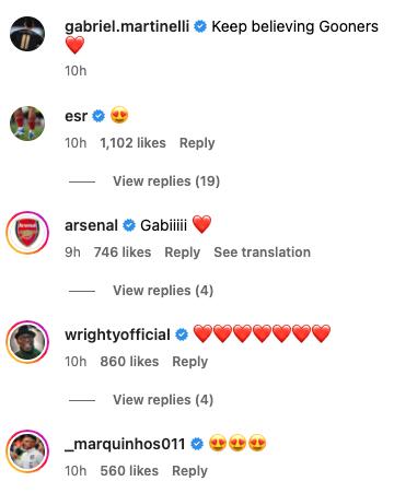 Emile Smith Rowe loved watching Arsenal teammate Gabriel Martinelli yesterday