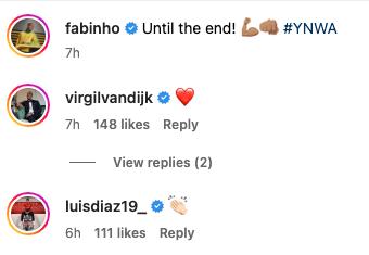 Virgil van Dijk loved Liverpool teammate Fabinho’s performance yesterday
