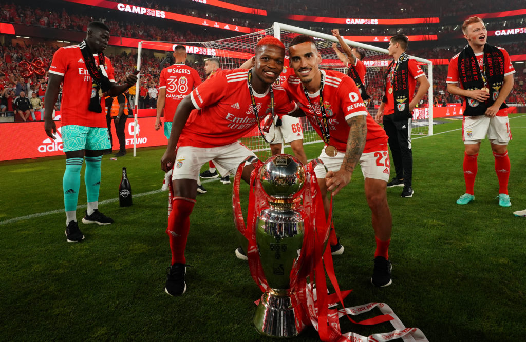 SL Benfica Celebrates Winning The Liga Portugal Bwin