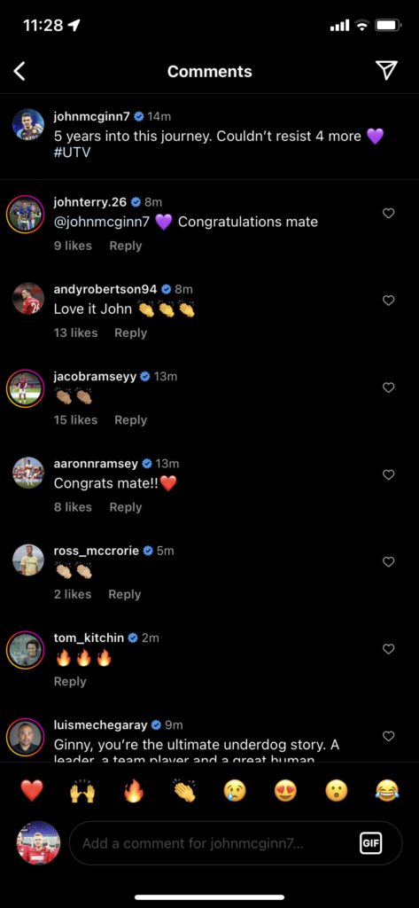 Aston Villa captain John McGinn praised by John Terry on Instagram