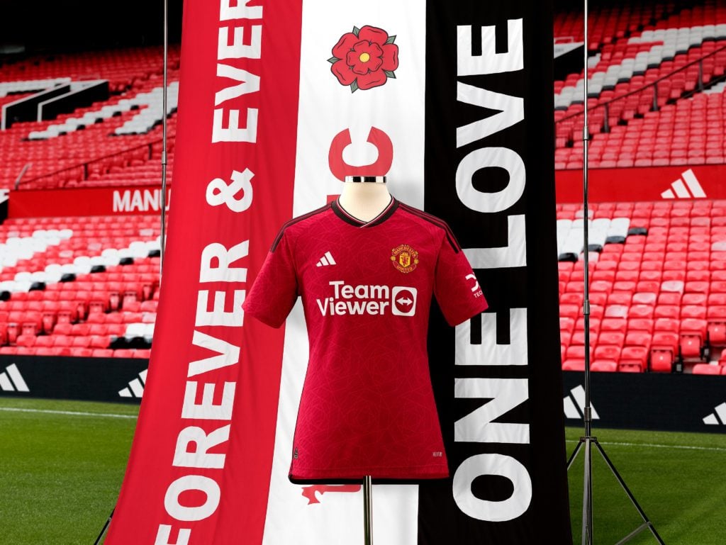 Manchester United's new home kit for the 23/24 season is unveiled