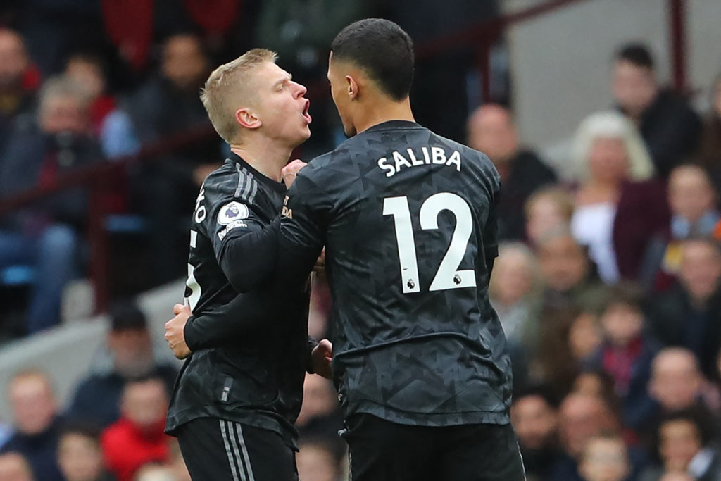 William Saliba Oleksandr Zinchenko Arsenal