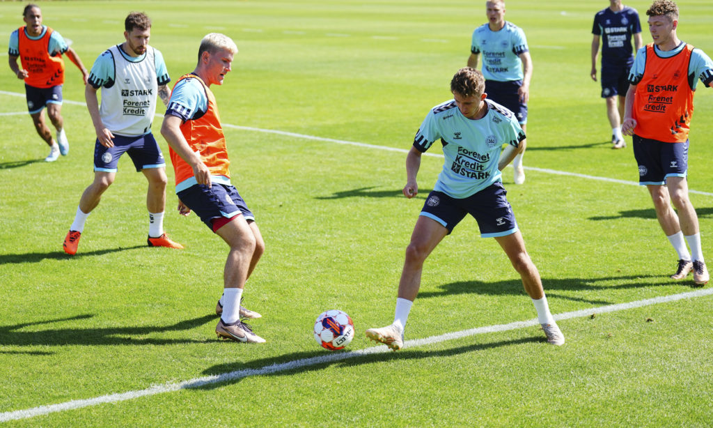 Denmark Training Session - UEFA Qualifier