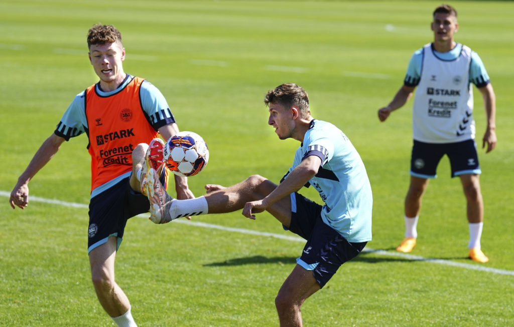 Denmark Training Session - UEFA Qualifier
