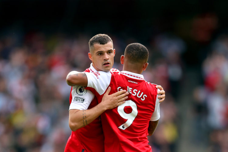 Gabriel Jesus sends a lovely message to Granit Xhaka after he leaves Arsenal