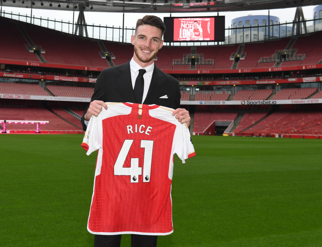 Arsenal Unveil New Signing Declan Rice