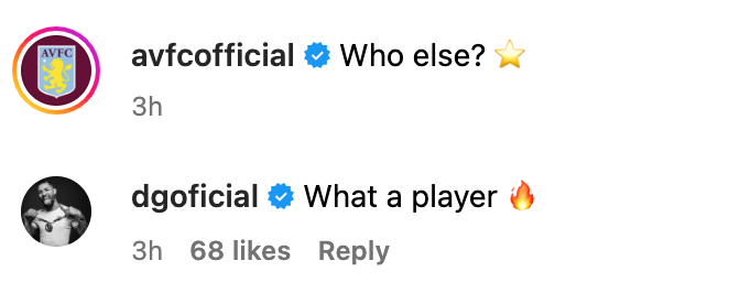 Douglas Luiz praises Aston Villa teammate Emi Buendia