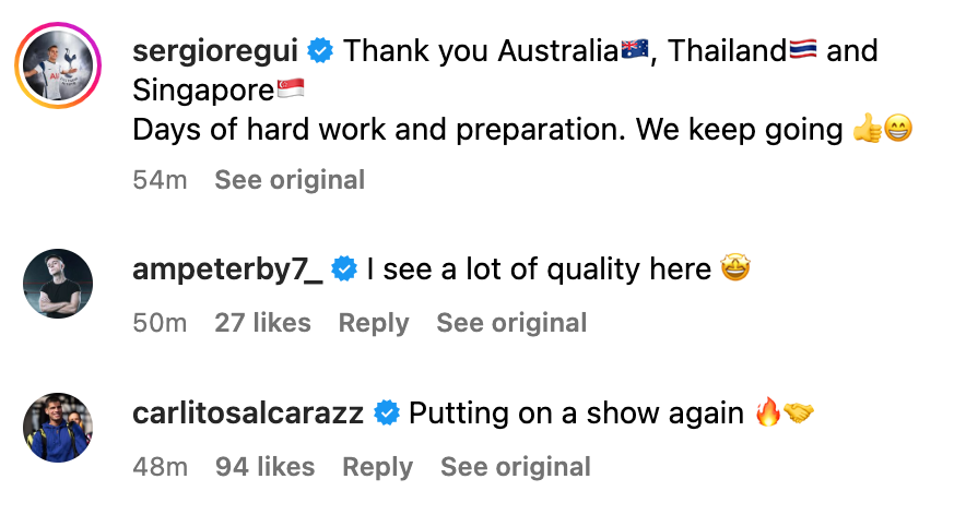 Tennis star Carlos Alcaraz impressed with Tottenham Hotspur defender Sergio Reguilon