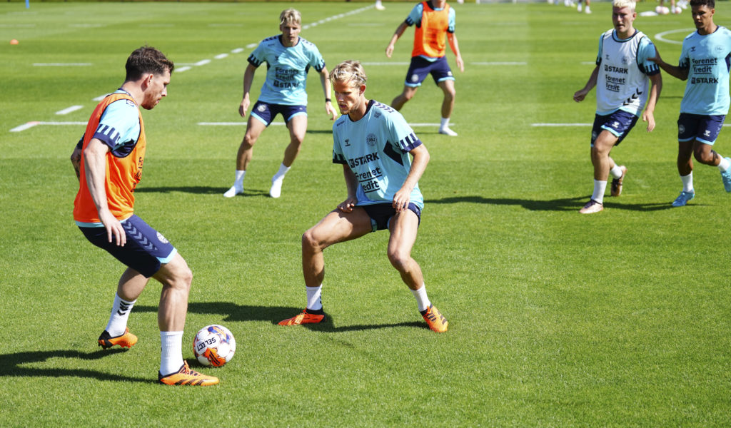 Denmark Training Session - UEFA Qualifier