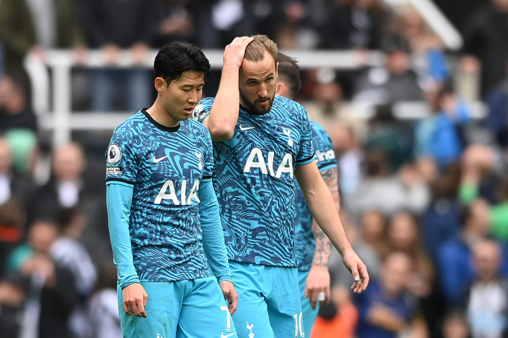 Harry Kane in action for Tottenham Hotspur against Newcastle United before Bayern Munich transfer