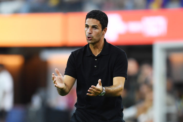 Mikel Arteta frustrated with 24-year-old Arsenal player's passing on pre-season tour