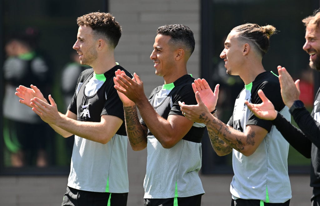 Liverpool Training Session Thiago Jota