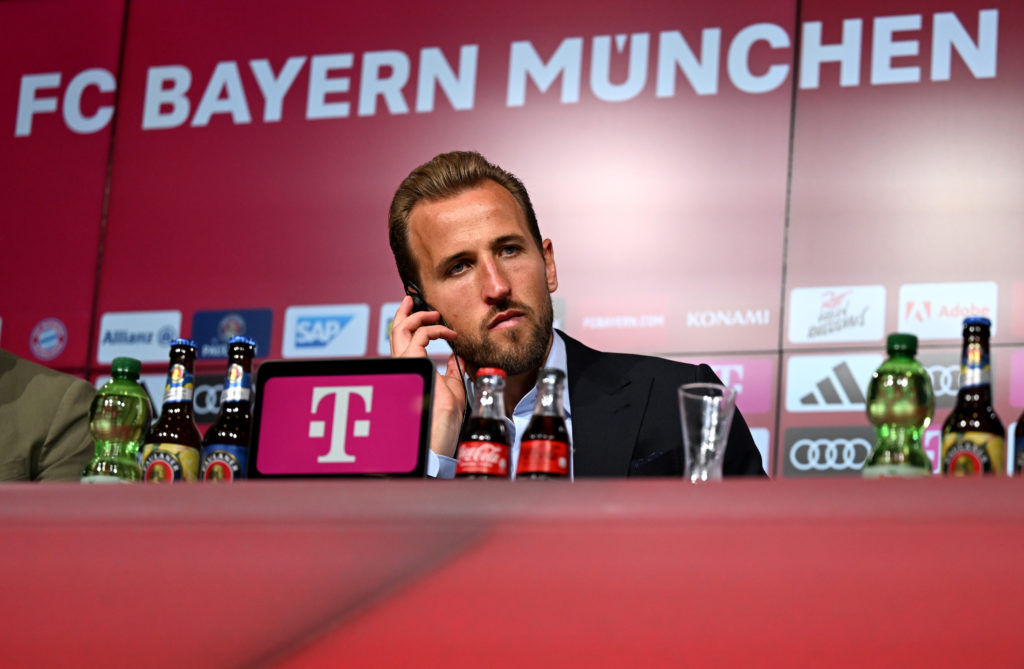 FC Bayern München Unveil New Signing Harry Kane