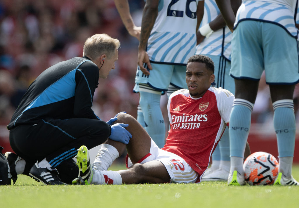 Jurrien Timber injury ACL surgery Arsenal