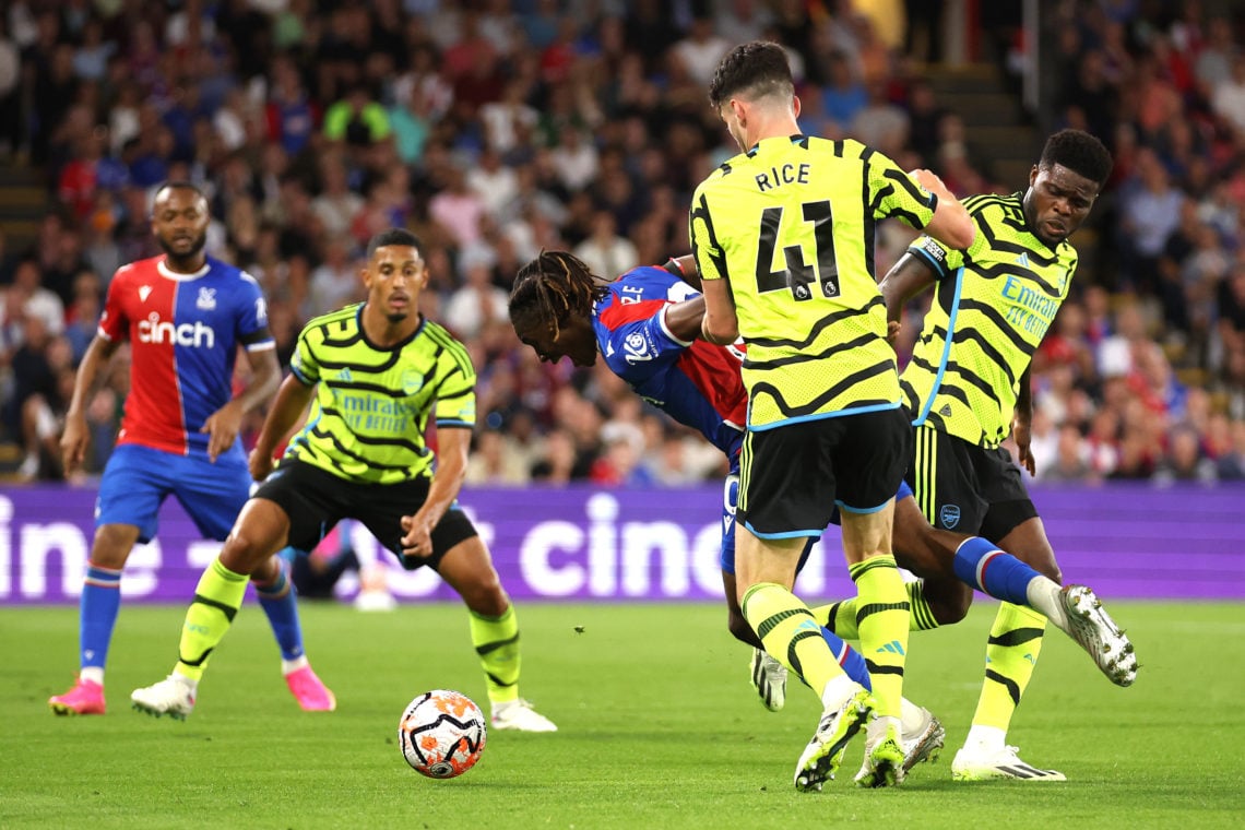 Declan Rice seen pushing £45m Arsenal player around vs Crystal Palace