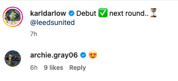 Archie Gray impressed with Leeds United teammate Karl Darlow