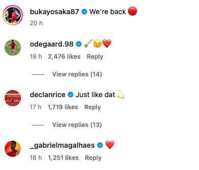 Declan Rice sends message to Bukayo Saka after Arsenal defeat Nottingham Forest