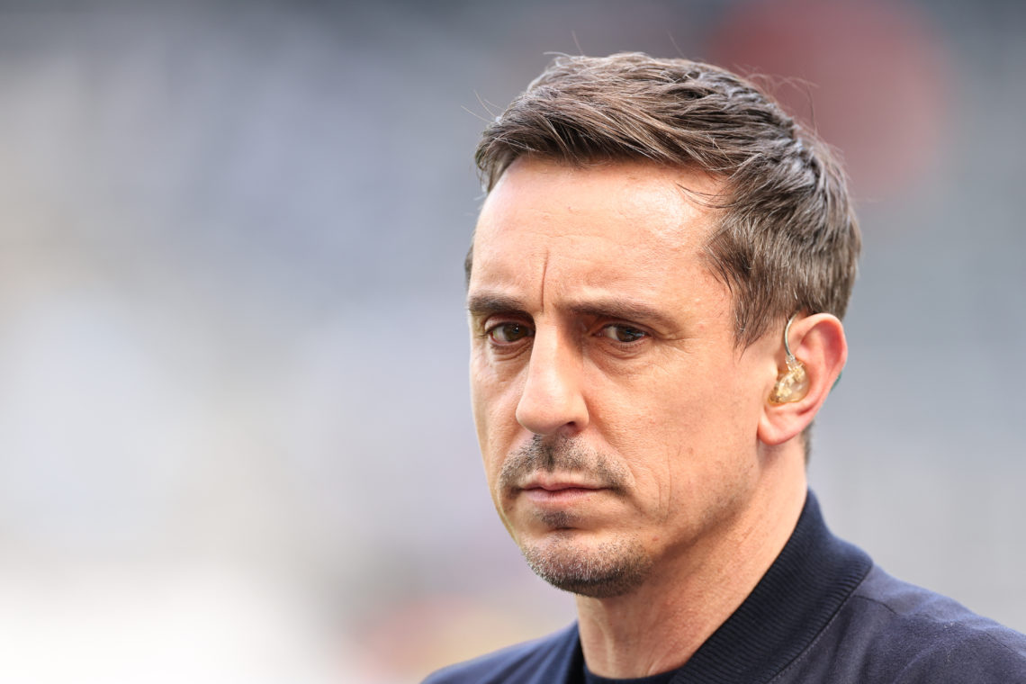 ‘Hate that’: Pundit can’t stand what Gary Neville was saying about 22-year-old Liverpool player at the weekend