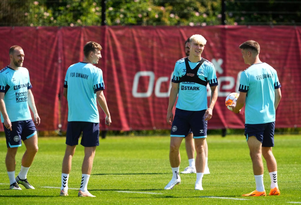 Denmark Training Session - UEFA Qualifier