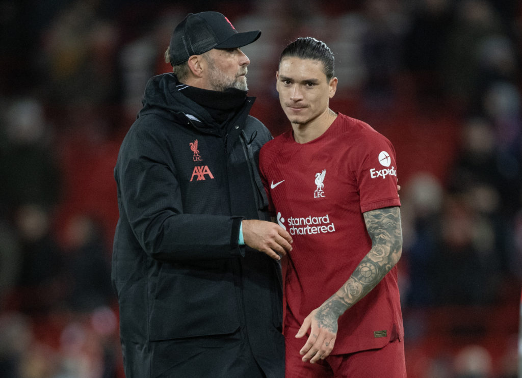 Jurgen Klopp praises Liverpool star Darwin nunez