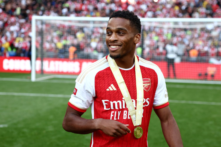 Jurrien Timber had a one word message for 'underrated' £5m Arsenal player last night
