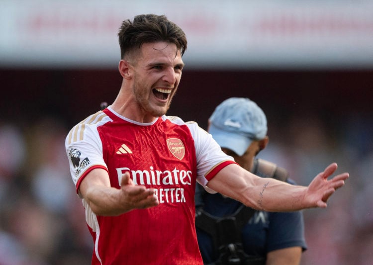 Bukayo Saka shares what Declan Rice said to him after Arsenal beat Manchester United on Sunday