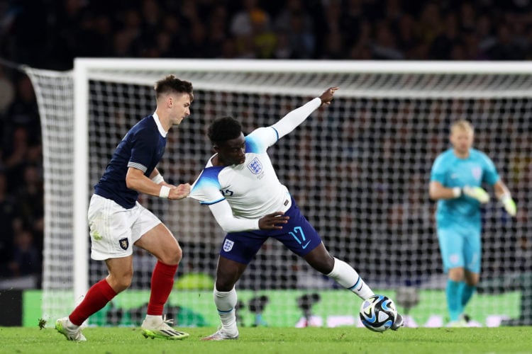 £25m Arsenal player struggles on international duty last night, he was 'chasing shadows'