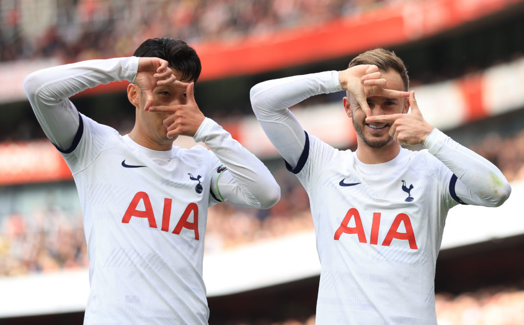 Mikel Arteta James Maddison Son Heung-min Arsenal Tottenham
