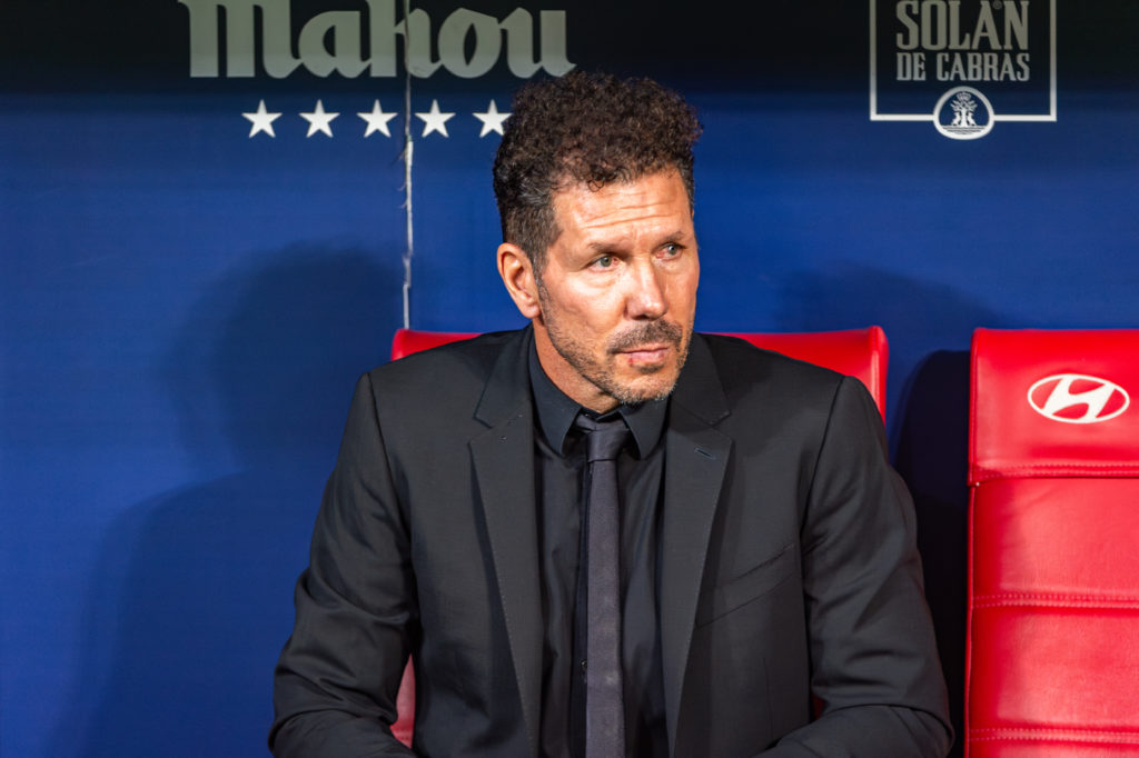 Diego Pablo Simeone of Atletico Madrid seen during the