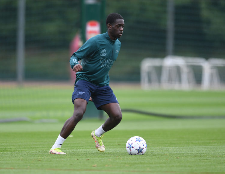 ‘Unpredictable’ Arsenal youngster called up by Mikel Arteta to first-team training ahead of tonight’s CL clash