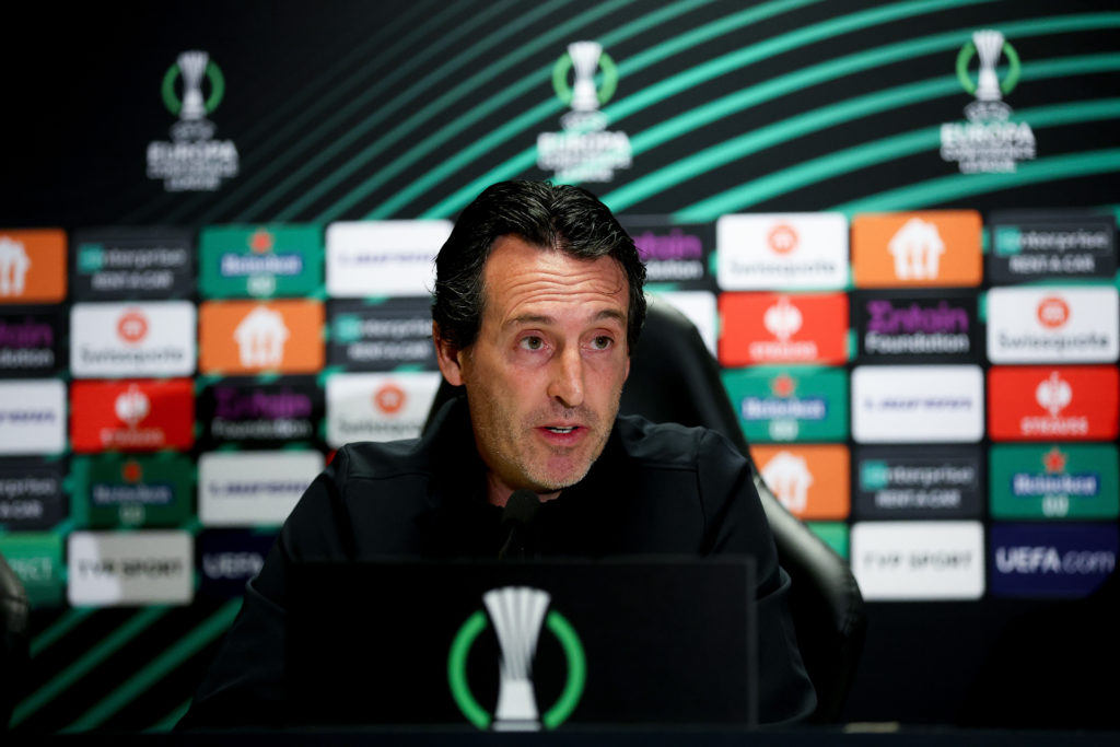 Aston Villa Training and Press Conference - UEFA Europa Conference League 2023/24