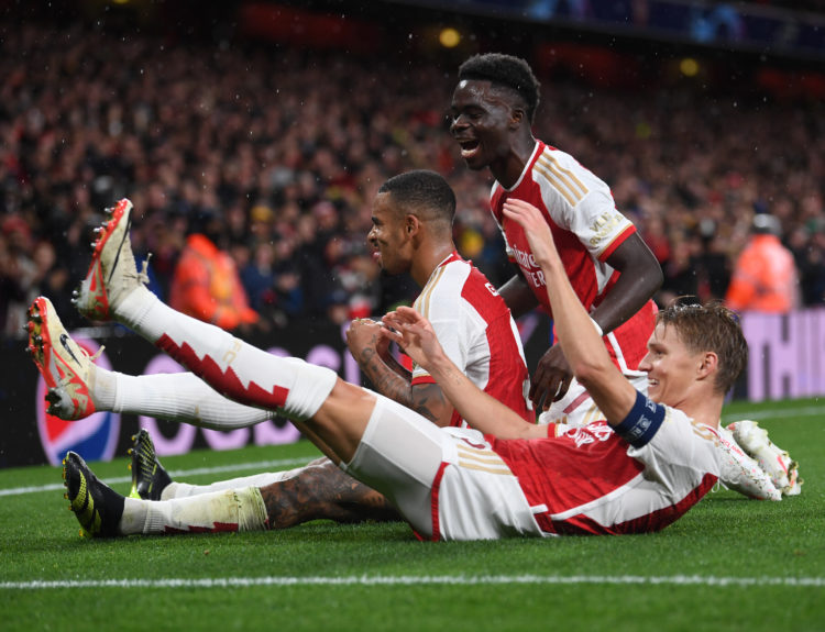 8.59 out of 10: 'Sensational' Arsenal player named in CL Team of the Week after great goalscoring performance