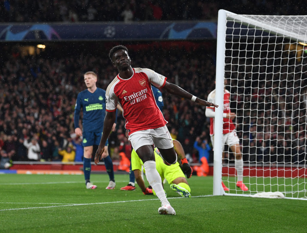 Arsenal FC v PSV Eindhoven: Group B - UEFA Champions League 2023/24