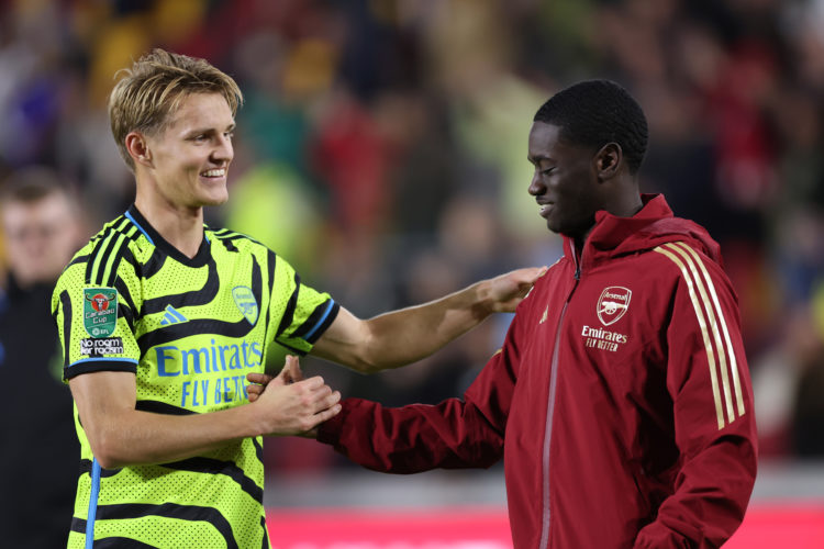 What Martin Odegaard did at full time after Arsenal beat Brentford last night