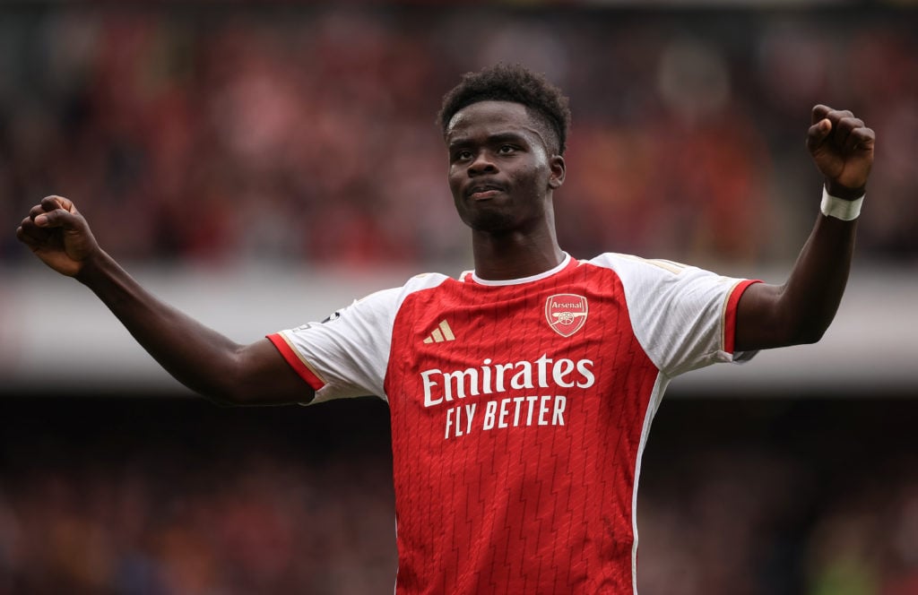 Ian Wright Bukayo Saka Arsenal