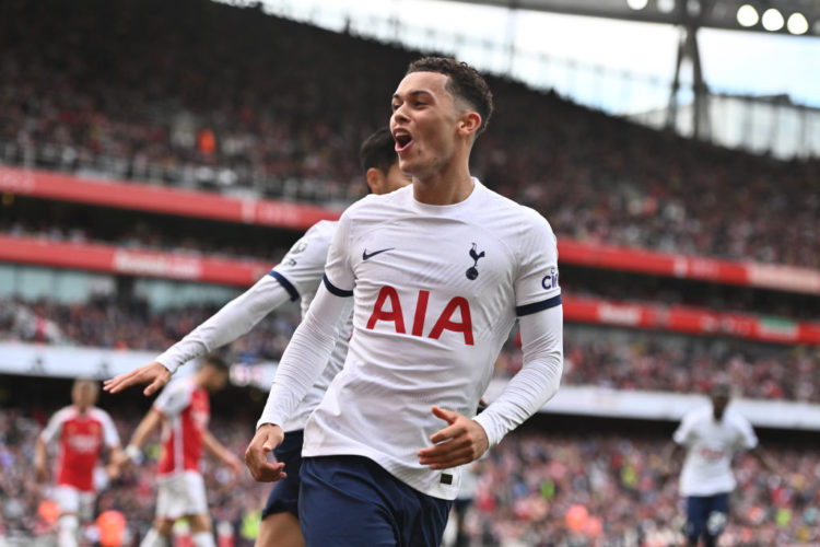 What Brennan Johnson was seen doing just after Son scored for Tottenham at the Emirates on Sunday